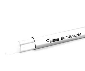 Труба Rehau Rautitan PE-Xa stabil 16х2,6 (відрізок 5 м), white (130071005W) 130071005W фото