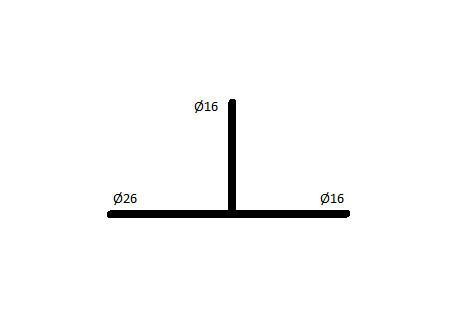 Bonomi тройник редукционный для пресс систем 26×16×16 4031261616 фото