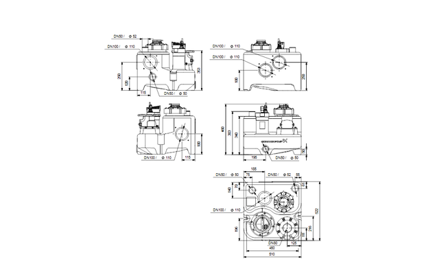 Канализационная установка Grundfos Multilift MSS.11.1.2 1x220 V (97901037) 97901037 фото