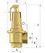 Предохранительный клапан 1 1/4" х 1 1/2", 6 бар Flamco Prescor SB для водоснабжения (29008) 29008 фото 2