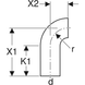Відведення Geberit PE 90 ° з одним подовженим патрубком, d = 125мм (368.055.16.1) 368.055.16.1 фото 3