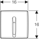 Змивна клавіша електронна Geberit, для пісуара, живлення від мережі, пластикова захисна кришка (115.817.11.5) 115.817.11.5 фото 4