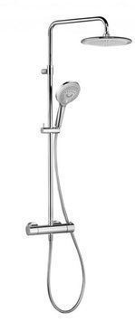 Душова система з термостатом Kludi Freshline Dual Shower System, хром (6709205) 6709205 фото