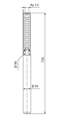 Свердловинний насос Sub TWI 4.03-12-D (3~400 V, 50 Hz) Wilo (6091334) 6091334 фото