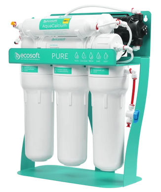 Фільтр зворотного осмосу Ecosoft P&rsquo;URE AquaCalcium Mint з помпою на станині (MO675PSMACECO) MO675PSMACECO фото
