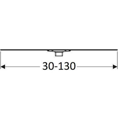 Дренажний канал Geberit CleanLine60, для тонких настилів, L30-130 см (154.459.00.1) 154.459.00.1 фото