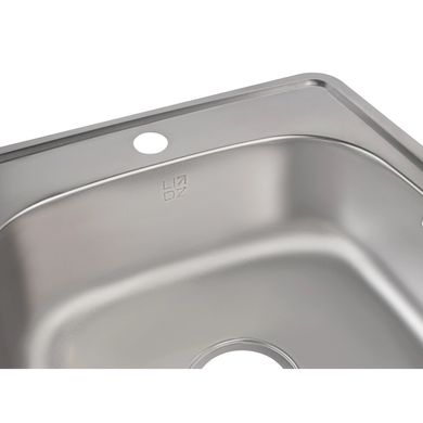 Кухонна мийка Lidz 4848 0,6 мм Satin (LIDZ4848SAT06) LIDZ4848SAT06 фото