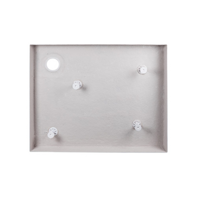 QT Душевой поддон TERN 301812C, прямоугольный, 100x80x12, акриловый + ножки, диаметр слива 90 мм + сифон с гидрозатвором хром (TERN301812C) TERN301812C фото