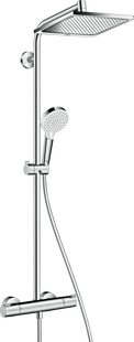 Душевая система с термостатом HANSGROHE CROMETTA Е 240 1jet Showerpipe (27271000) 10400 фото