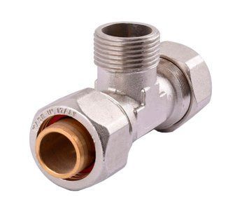 Трійник 16x1/2x16 General Fittings, з зовнішньою різьбою (гайка) (5E0011N041620A) 5E0011N041620A фото