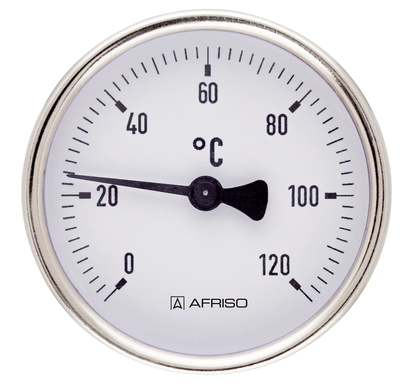 Термометр накладной с крепежной пружиной Ø63 0/120°С AFRISO 63822 фото