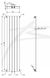 Вертикальний радіатор Blende 1 H-1400 мм, L-394 мм Betatherm B2V 1140/07 RAL9016M 99 фото 7