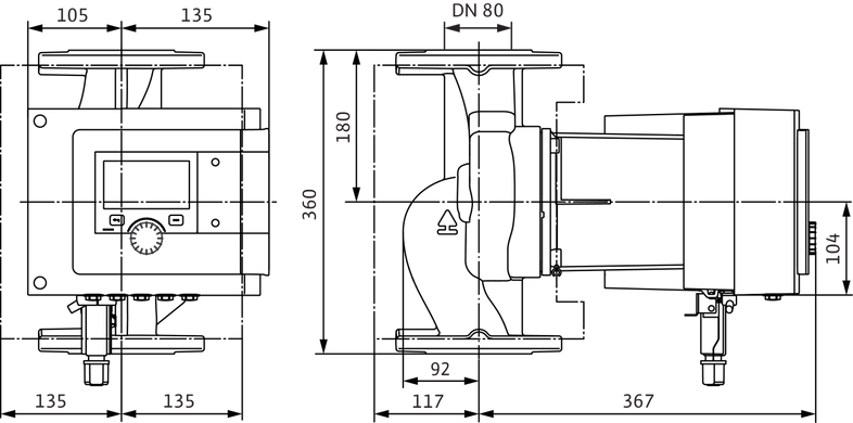 Циркуляционный насос Wilo Stratos MAXO 80/0,5-16 PN10-R7 (2217968) 2217968 фото