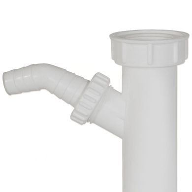 Сифон трубный для мойки Ghidini DN 40/50, 1 1/2", с возможностью подключения стиральной/посудомоечной машины (13411240) 13411240 фото