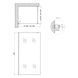 Стена Walk-In STANDARD BLM201.C8, стекло 8мм Clear, CalcLess, 100x190, неподвижная QT (STDBLM201C8) STDBLM201C8 фото 2