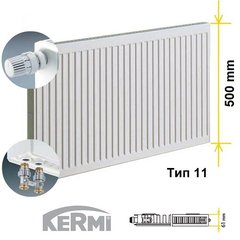 Радиатор Kermi FTV 110509 11 тип 500/900 (ЛЕВ) FTV110500901L2K фото