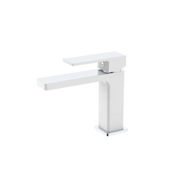 Змішувач для раковини Qtap Gemini, Білий (QTGEM270CRW45675) QTGEM270CRW45675 фото
