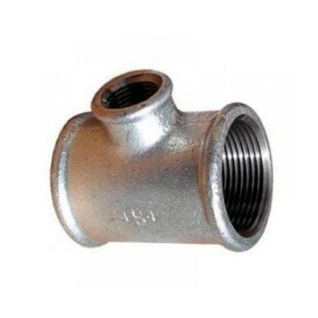 Трійник редукційний ВВ 1 1/2" х 1 1/4" х 1 1/2" оцинкований чавунний SANHA (0033136) 0033136 фото