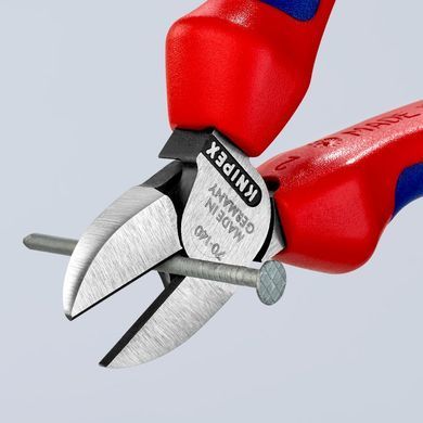 Кусачки &Oslash; 4 мм, 140 мм, боковые, фосфатированные KNIPEX (70 02 140) 70 02 140 фото