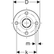 Фланець d=54мм, DN=50 оцинкована сталь PN 6 Geberit Mapress (23768) 23768 фото 4