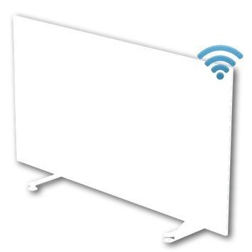Гібрідний обігрівач TWP Slim 6011 W Wi-Fi included 1350 Вт, 600x1100x26, білий, металевий (SL6011WWIFI) SL6011WWIFI фото