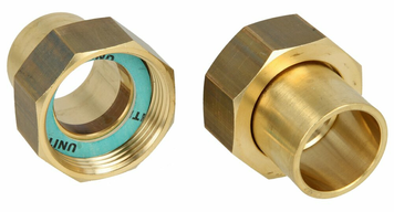 Комплект накидних гайок Honeywell 1 1/4", штуцер під трубу, DN 35 (VST06-11/4B) VST06-11/4B фото