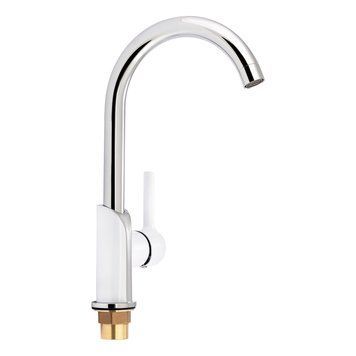 Змішувач для мийки Qtap Grand, Хром (QTGRAWCR007F) QTGRAWCR007F фото