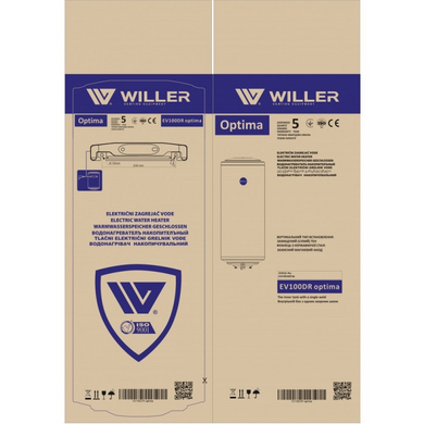 Бойлер 100 л WILLER Optima вертикальный (EV100DR optima) EV100DR optima фото