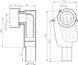 Сифон плоский для мойки HL DN 40, 1 1/4", встроенный (HL134.0/40) HL134.0/40 фото 2