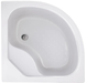 Lidz Поддон душевой KAPIELKA ST90x90x41, высокий, полукруглый, с панелью, диаметр слива 52 мм (LKAST909041) LKAST909041 фото 1