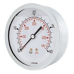 Манометр аксіальний Cewal &Oslash;63, 1/4&rdquo;, 6 бар, глиц. (91498010) 91498010 фото