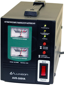 Релейний стабілізатор напруги LUXEON (AVR-500VA) AVR-500VA фото