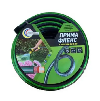 Шланг для поливу ПРИМА ФЛЕКС 3/4" L= 30м, чотиришаровий (армований) Avci Flex 000077172 000077172 фото