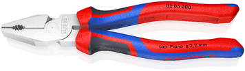 Плоскогубці 200 мм, &Oslash; 13 мм, комбіновані, особливої потужності KNIPEX (02 05 200) 02 05 200 фото