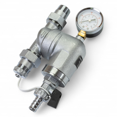Самопромивний фільтр Tervix Pro Line WD 3/4", латунь, самопромивний, з манометром (366022) 366022 фото