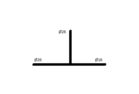 Bonomi тройник редукционный для пресс систем 26×26×16 4031262616 фото