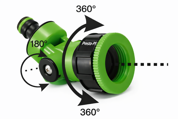 Адаптер поворотный для коннектора, 3/4"-1" с внутренней резьбой Presto-PS (4009) 4009 фото