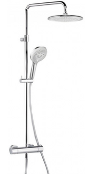 Душовий комплект 1 S LOGO DUAL SHOWER SYSTEM с термостатом KLUDI (680950500), хром (6809505) 6809505 фото