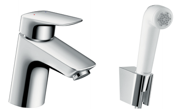 Смеситель для раковины с гигиеническим душем Hansgrohe Logis, Хром (71290000) 71290000 фото