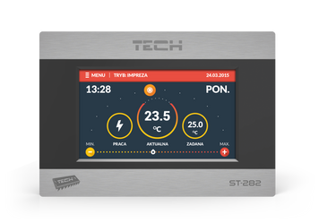 Кімнатний термостат TECH ST дротовий, сенсорний (TECH ST-282) ST-282 фото