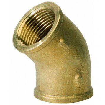 Коліно 45&deg; 3/4" ВВ General Fittings латунь (2700K4H050500H) 2700K4H050500H фото