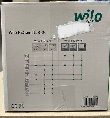 Насосна установка Wilo HiDrainlift 3-24 (4191678) 4191678 фото