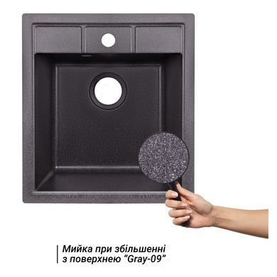 Кухонная мойка Lidz 460х515/200 GRF-13 Темно-Серый (LIDZGRF13460515200) LIDZGRF13460515200 фото