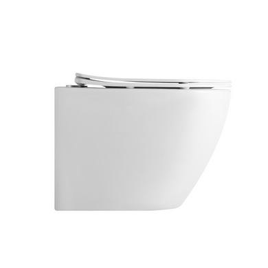 Унітаз підвісний Robin Ultra Quiet сидіння Slim Duroplast/Soft-close/Quick relase 520x365x365 мм Білий (QT13332381AW) QT13332381AW фото