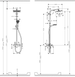 Душова система HANSGROHE CROMETTA E 240 1jet Showerpipe (27284000) VRB-10400Z (052642) фото 4