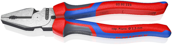 Плоскогубці 225 мм, &Oslash; 14 мм, комбіновані, особливої потужності KNIPEX (02 02 225) 02 02 225 фото