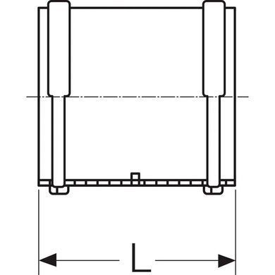 Муфта дворозтрубна &Oslash;110 Rehau Raupiano Plus (121494001) 121494001 фото