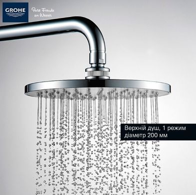 Душевая система Grohe New Tempesta Rustic System 200, хром (27399002) 27399002 фото