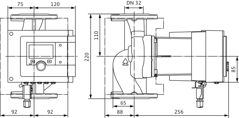 Циркуляционный насос Wilo Stratos MAXO 32/0,5-8 PN 6/10 (2164578) 2164578 фото