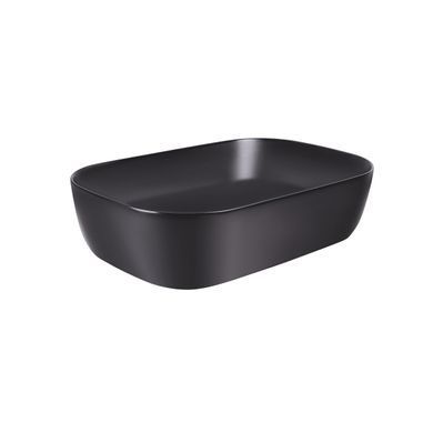 Раковина-чаша Qtap Robin 610х400х145 Matt black с донным клапаном Чёрный (QT132143PMBMB) QT132143PMBMB фото